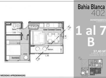 Departamento · 37m² · 2 Ambientes · Departamento en Wilde Dos Ambientes en Venta Proyecto en Pozo