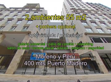 Departamento de 2 ambientes, Monserrat · Departamento a m de Puerto Madero Apto Profesional