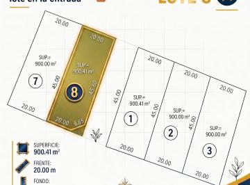 Terreno · 903m² · Lujan, Lotes Comerciales Sobre Ruta 900 m²