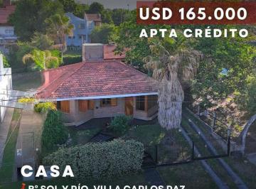 Casa · 158m² · 7 Ambientes · Venta Casa de Diseño de 3 Dorm., Piscina y Gas Natural en Barrio Sol y Río, Villa Carlos Paz