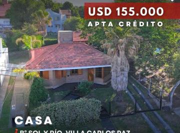 Casa · 158m² · 7 Ambientes · Venta Casa de Diseño de 3 Dorm., Piscina y Gas Natural en Barrio Sol y Río, Villa Carlos Paz