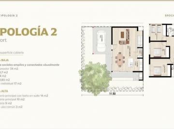 Casa · 126m² · 4 Ambientes · 1 Cochera · Casa en Eco Lag0s