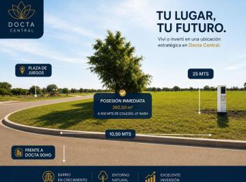 Terreno , Córdoba · Docta Central 262 Mtr2 Ubicacion Privilegiada a Cdras de Colegio Listo P/construir