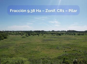 TER-TER-27_2 · Campo 9,38 Ha en Pilar  Zonificación Cr1  Ideal Desarrollo Residencial