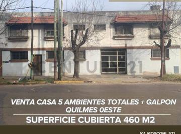 Bodega-Galpón · 460m² · 5 Ambientes · 10 Cocheras · Venta Casa 5 Ambientes Totales + Galpon Quilmes