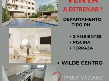 Departamento de 3 ambientes, Avellaneda · Venta Departamento Tipo PH - 3 Ambientes - 2 Piso - Wilde Centro