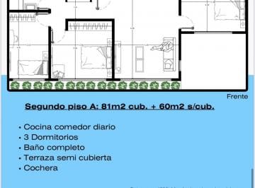 Departamento · 81m² · 4 Ambientes · 1 Cochera · Departamento en Venta, 4 Ambientes en Costa Azul, a Estrenar, Oportunidad, Entrega Diciembre 2025