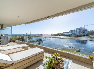 Foto1 · Apartamento de 1 Dormitorio Frente a La Laguna del Diario, Punta del Este - Terraza de La Laguna - R