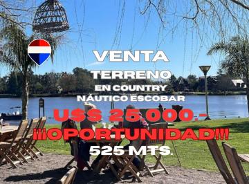 Terreno · 525m² · Terreno en Náutico Escobar - Necc - Acepta Permutas.