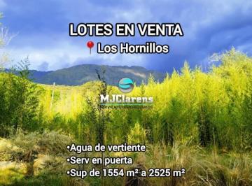 Terreno · 1866m² · Se Venden Lotes de 1.554 a 2525 m² Los Hornillos
