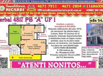 Departamento · 29m² · 2 Ambientes · Atentti Nonitos - 2 Amb. con Patio Todo en Bajos
