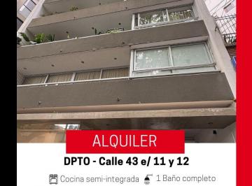 Departamento de 3 ambientes, La Plata · Excelente Semipiso en Alquiler - 2 Dorm + Escritorio - Balcón Corrido