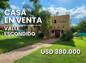 Casa · 280m² · 6 Ambientes · 2 Cocheras · Valle Escondido Los Cielos Casa en Venta 3 Dorm. Apta Credito