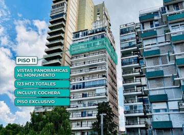 Departamento · 105m² · 5 Ambientes · 1 Cochera · Venta Departamento Piso Exclusivo Frente Al Monumento en Barrio Martin
