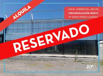 Local comercial · 300m² · 1 Ambiente · Alquilo Local Comercial Sobre Av Circunvalacion Norte. Ultimo Disponible!