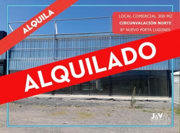 Local comercial · 300m² · 1 Ambiente · Alquilo Local Comercial Sobre Av Circunvalacion Norte. Ultimo Disponible!