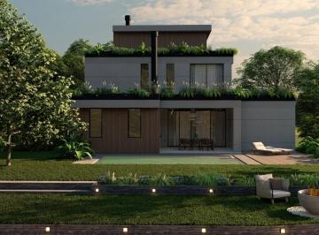 Casa · 346m² · 7 Ambientes · 3 Cocheras · Venta – Casa de Diseño en Barrio Puentes, Nordelta – Al Lago - 4 Dorm. en Suite