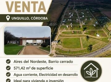 Terreno , Unquillo · Lote en Barrio Cerrado Aires del Nordeste - Unquillo, Córdoba