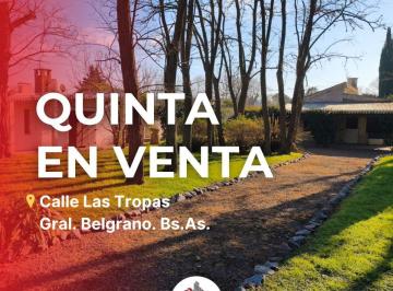 Casa de 5 ambientes, General Belgrano · Espectacular Quinta en Venta - Gral. Belgrano. Bs. As.