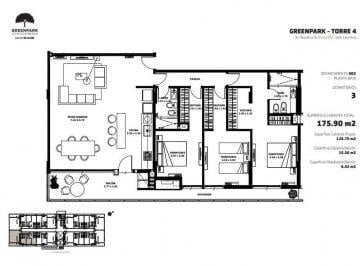 Departamento de 5 ambientes, Córdoba · Departamento de 3 Dorm. en Venta en Greenpark - Valle Escondido