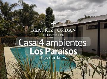 Casa · 126m² · 4 Ambientes · 2 Cocheras · Casa 4 Ambientes en Venta, Barrio Los Paraisos, Los Cardales