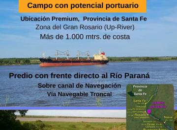 Campo , Rosario · Campo con Potencial Portuario, Gran Rosario, Sobre Costa del Río Paraná