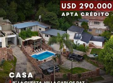 Casa · 210m² · 6 Ambientes · 2 Cocheras · Venta Gran Casa de 3 Dorm. con Vista Al Lago en B° La Cuesta, Villa Carlos Paz