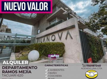 RUS-RUS-10789_2 · Alquiler Departamento 2 Ambientes - Villanova - Ramos Mejia