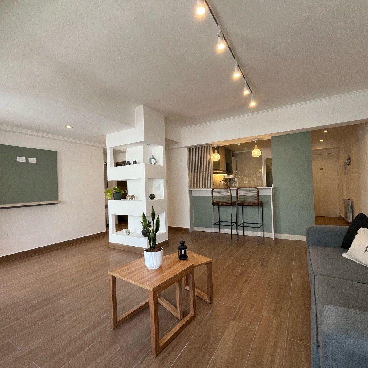 Depto 3 amb, 67m² con balcón y calefacción por radiadores