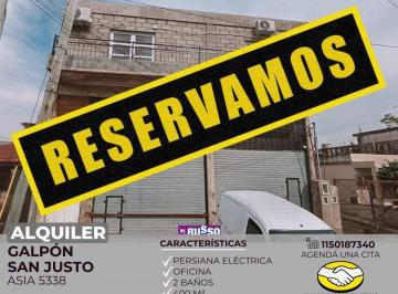 RUS-RUS-10799_2 · Alquiler Galpón 400 m² San Justo