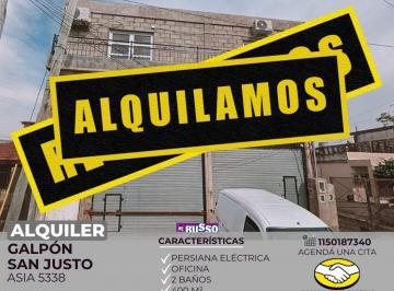 RUS-RUS-10799_2 · Alquiler Galpón 400 m² San Justo