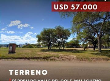 Terreno · 932m² · Venta Lote de 932 m² en Barrio Privado Valle del Golf, Malagueño