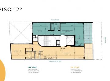 Departamento · 38m² · 2 Ambientes · Departamento 3 Ambientes Belgrano Piso 11 Parrilla Solarium
