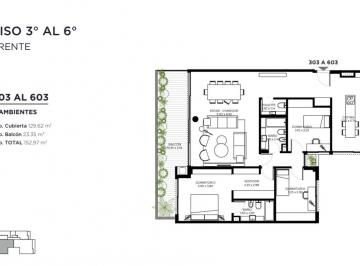Departamento · 130m² · 4 Ambientes · 4 Ambientes Entrega 2026 - 27 Belgrano R Amenities