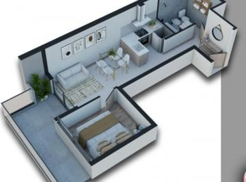 Departamento · 43m² · 2 Ambientes · Venta de Departamento 1 Dormitorio Piso 3 - Pichincha