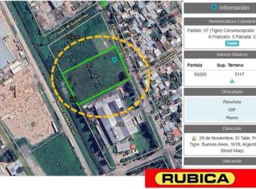 Terreno · 5117m² · Terreno Industrial de 5117 m² - El Talar - Tigre