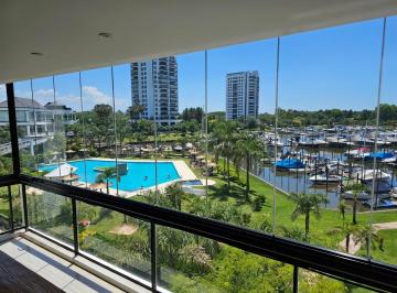 Departamento de 2 ambientes, Tigre · Dpto de 140 m² 1 Dormitorio en Alquiler en Marinas Golf. Vista a La Bahía Cochera y Amarra