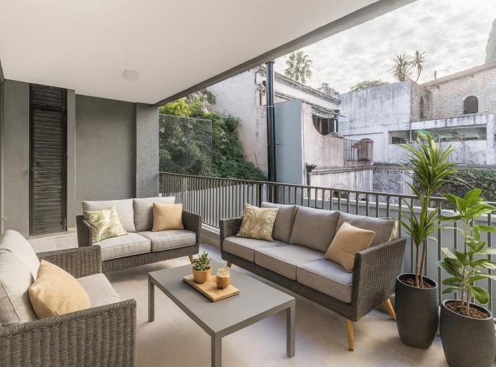 Departamento 3 Ambientes con Balcon y Gran Terraza con Parrilla