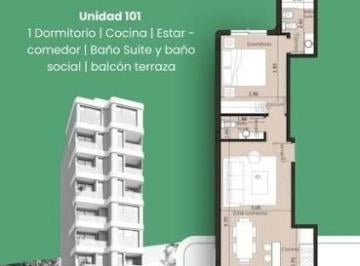 Departamento · 2 Ambientes · Venta 2 Amb en Pozo