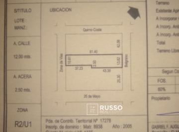 Terreno · 825m² · 1 Ambiente · 50 Cocheras · Excelente Terreno Para Desarrollo - San Fernando