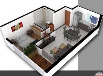 Departamento · 45m² · 2 Ambientes · Venta de Departamento 1 Dormitorio con Terraza Exclusiva