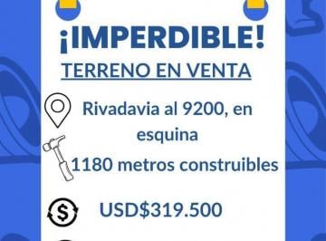 Terreno · 112m² · Maravilloso Terreno en Venta en Villa Luro. Gran Oportunidad