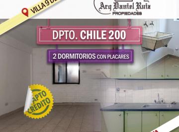 Departamento · 49m² · 2 Dormitorios · Departamento 2 Dorm. en Chile Al 200 (Apto Crédito)