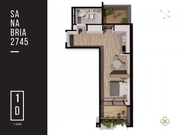 Departamento · 34ha · 1 Ambiente · Departamento Monoambiente. | Sanabria Al 2700 - 1°d.