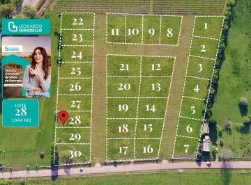 Terreno · 1044m² · Venta - Terreno - Lote 28 - Carmelo - Barrio Viñas de Carmelo
