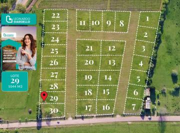 Terreno · 1044m² · Venta - Terreno - Lote 29 - Carmelo - Barrio Viñas de Carmelo