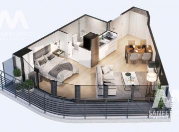 Departamento · 36m² · 1 Ambiente · Monoambiente en Moca 2
