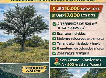 Terreno , San Cosme · Terreno Grande 1.025 m² en San Cosme – Escritura – Oportunidad