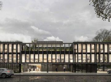 Oficina comercial · 112m² · 1 Ambiente · 5 Cocheras · Oficina Esquinera Moderna en San Isidro con 5 Cocheras