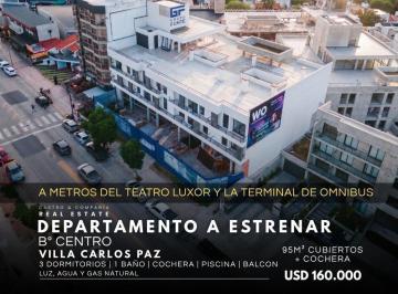 Departamento · 95m² · 5 Ambientes · 1 Cochera · Venta Departamento 3 Dor, Cochera y Balcón a Estrenar. Edificio Namba Torre Jardín Villa Carlos Paz